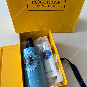 [미개봉/택포] 록시땅 센서티브 스킨 샤워 크림 250ml + 드라이 스킨 핸드 크림 30ml 선물세트