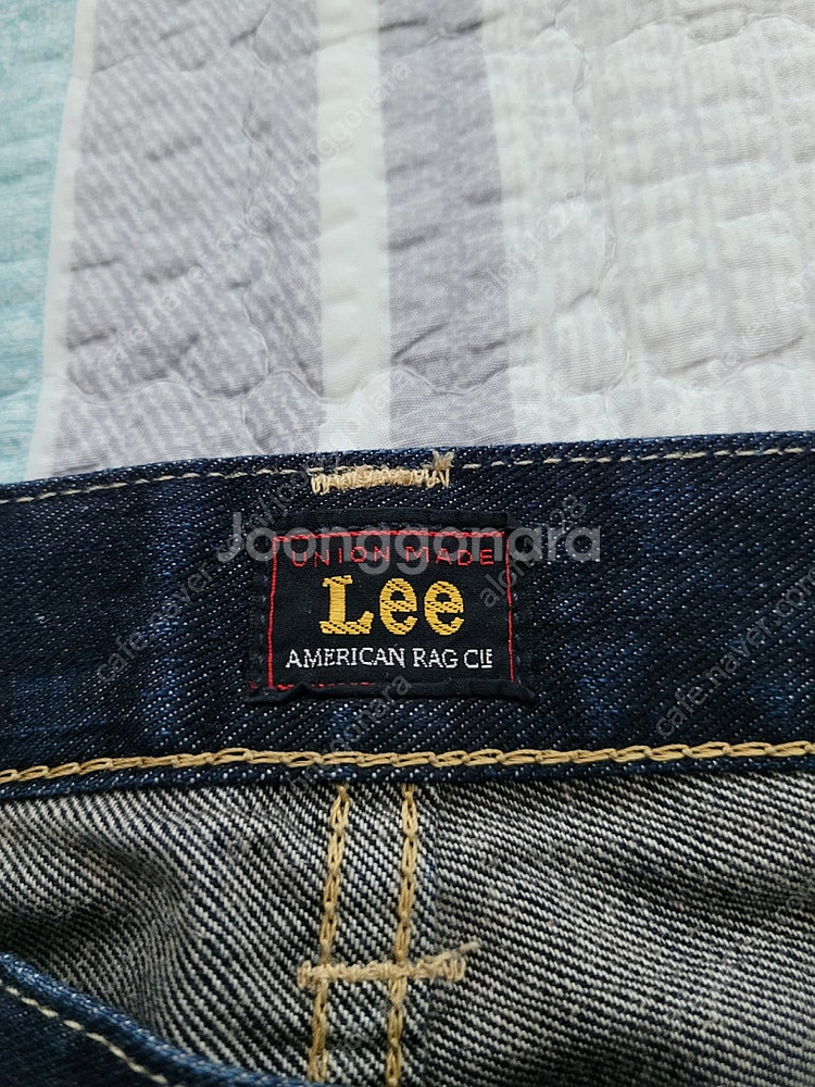 리 Lee & 아메리칸렉시 콜라보 유니온메이드 슬림 테...--5