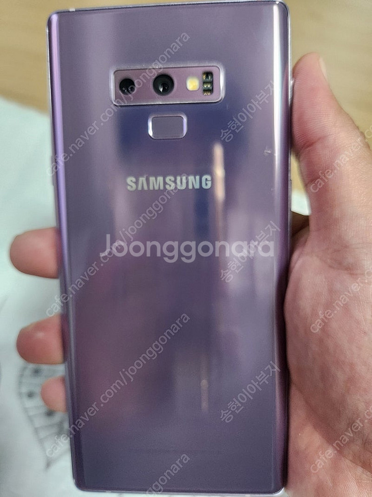 갤럭시 노트9 퍼플 휴대폰 싸게 판매합니다.(128GB...--1