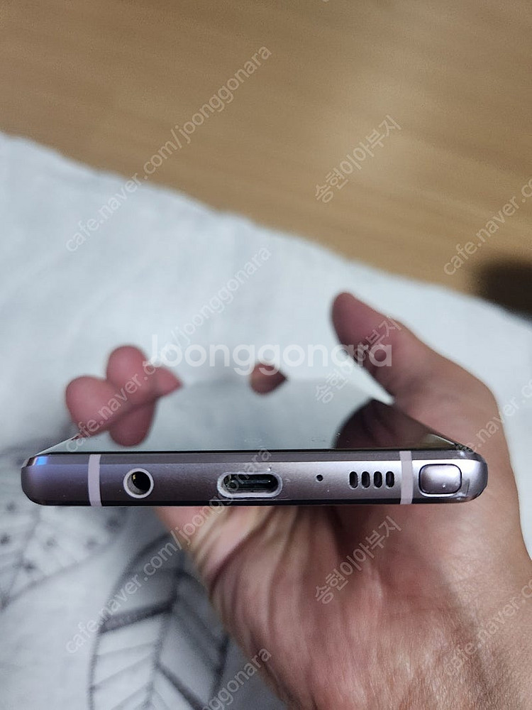 갤럭시 노트9 퍼플 휴대폰 싸게 판매합니다.(128GB...--3