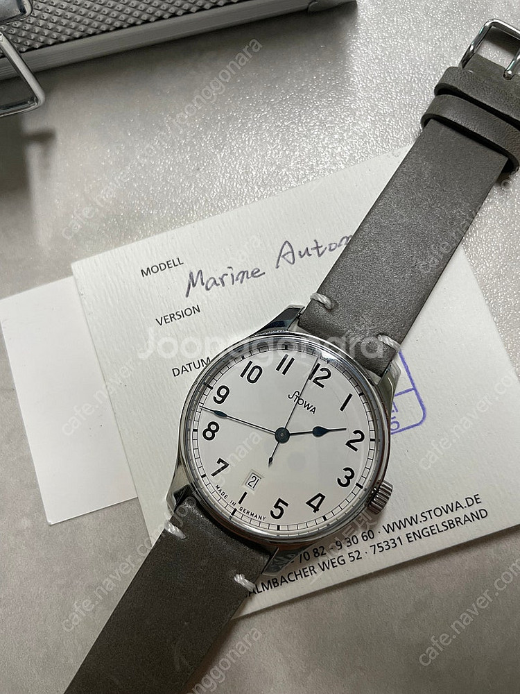 스토바 마린 아라빅 구형 로고 40mm 오토매틱--0