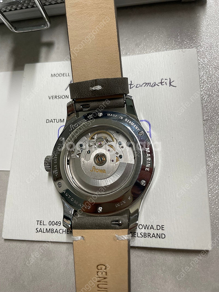 스토바 마린 아라빅 구형 로고 40mm 오토매틱--3