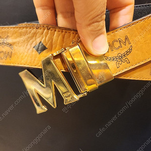 MCM 금장버클 벨트