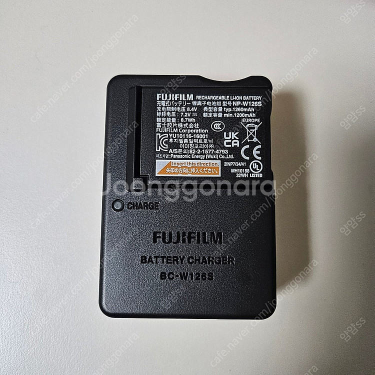 후지필름 배터리(np-w126s), 충전기(bc-w126s)--0