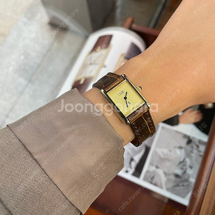 Cartier 까르띠에 탱크머스트 21mm 스몰 아이보...--4
