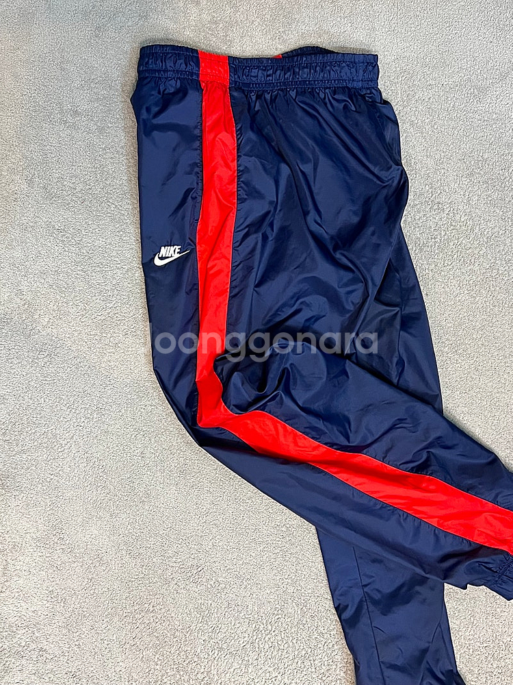 미사용새제품 나이키 네이비/ 레드 혹스터 우븐 트랙 조거팬츠--0