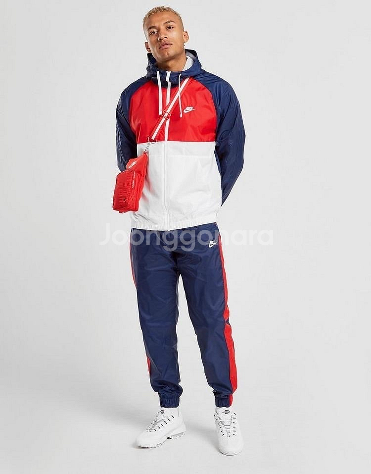 미사용새제품 나이키 네이비/ 레드 혹스터 우븐 트랙 조거팬츠--7