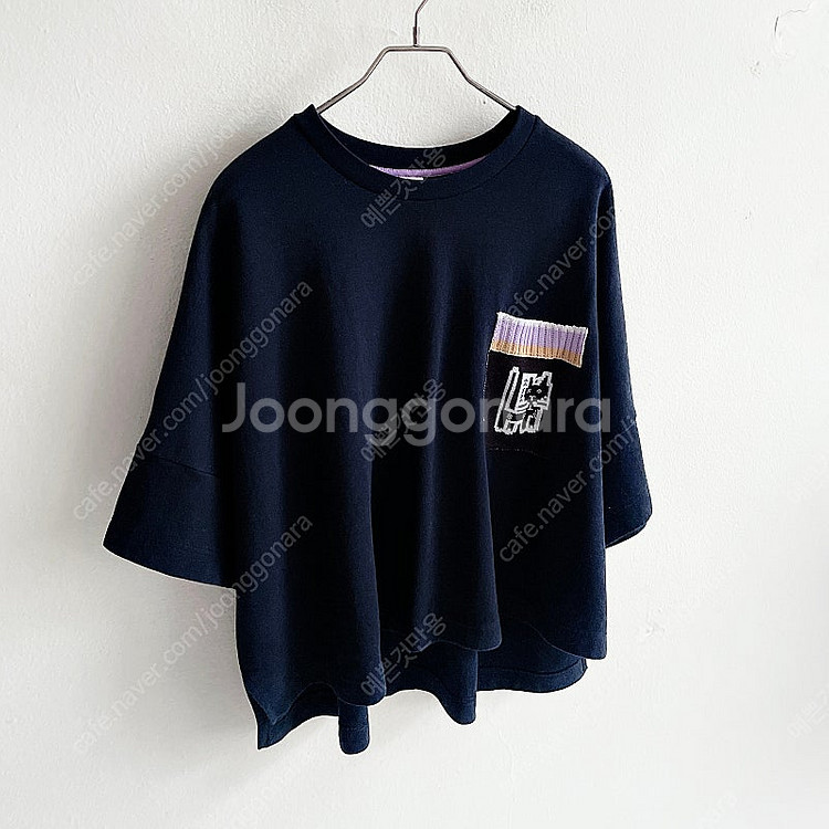 21SS 오즈세컨 픽셀 아트 포켓 티셔츠--4