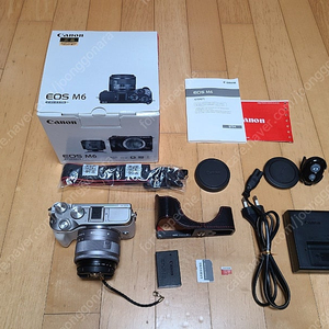 캐논 EOS M6 미러리스 카메라 (풀박스)