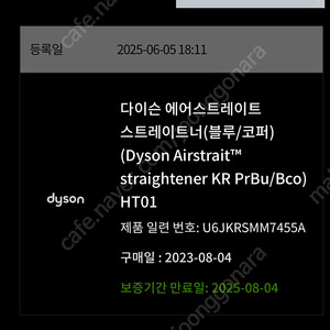 다이슨 에어스트레이트너 (블루코퍼 색상)