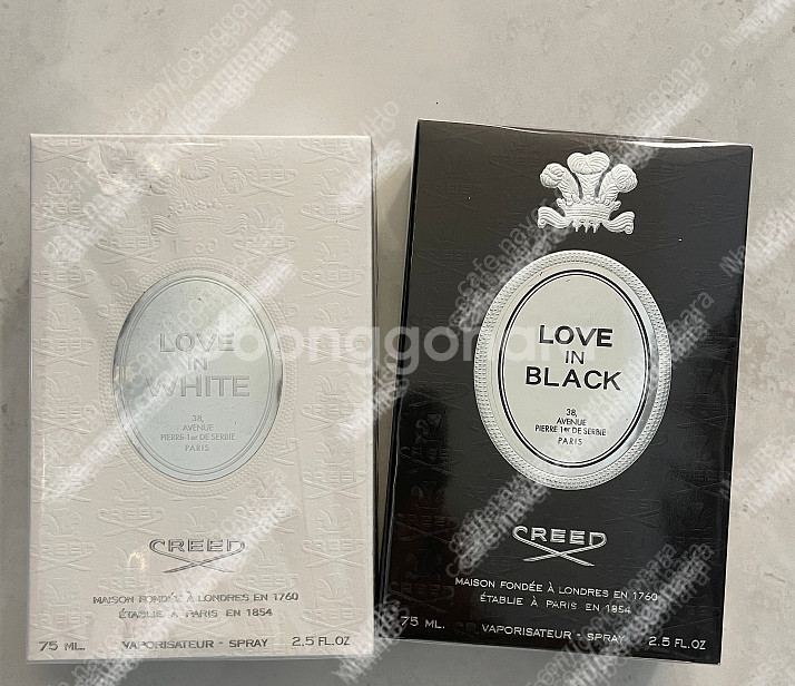 크리드 러브 인 블랙, 러브 인 화이트 75ml 여자 ...--0