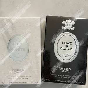 크리드 러브 인 블랙, 러브 인 화이트 75ml 여자 선물 향수 추천