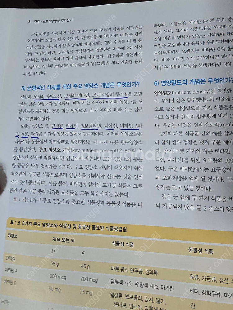 건강 스포츠영양학 길라잡이--6