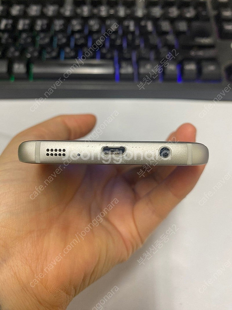 191808 갤럭시S7 실버 32GB 뒷면약파손+기능O...--7