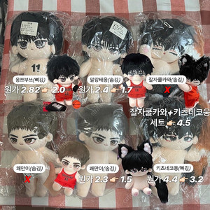 [할인]슬램덩크 말랑태웅 쾌만이 웅쯔부쓰 키츠네코웅 잘자쿨카와 서태웅 정대만 속성 20cm 코스튬 인형 인형꾸미기 강백호 송태섭