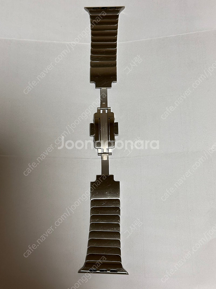 애플 정품 애플워치 스트랩 링크브레이슬릿 실버 42mm--3