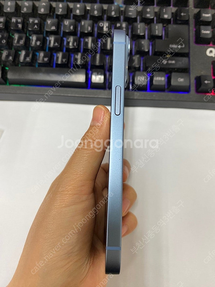 006067 아이폰14 블루 SSS급 256GB 무잔상...--5