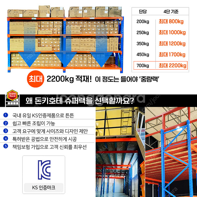 최저가 슈퍼랙 조립식 창고 선반 앵글선반 철제선반 틈새...--3