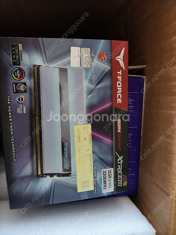 팀그룹 익스트림 ddr4 램 32기가--0