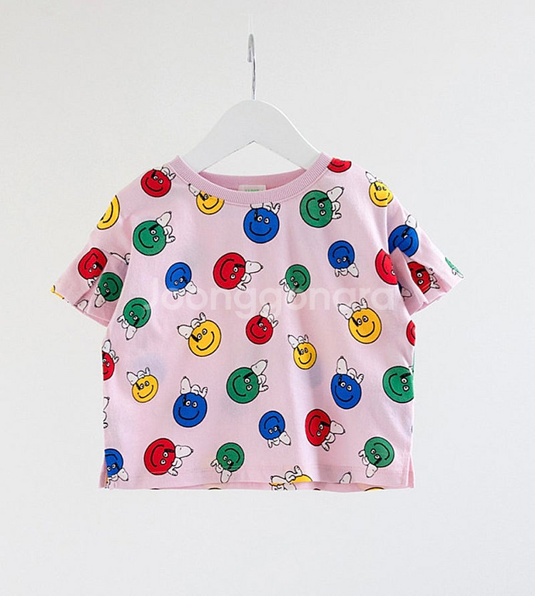 새상품)아러브제이 스누피 반팔 L (6~7세) 젤리스푼 치랭스 120 사이즈 키 110 이하 추천 리미떼두두 프렌치...--1