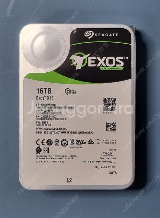 [판매] 시게이트 EXOSx18 16TB 16테라 HD...--0