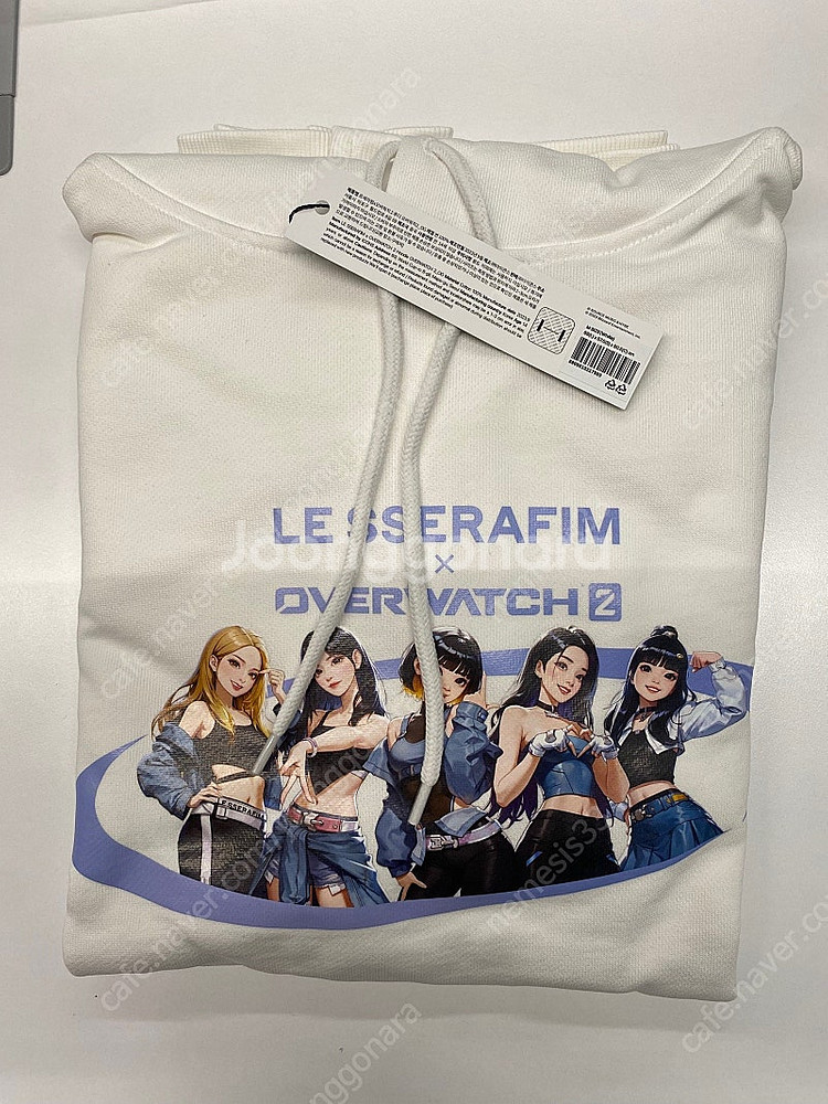 오버워치 르세라핌 콜라보 한정판 굿즈 후드티 (M사이즈...--1