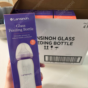 란시노 유리젖병 240ml 4개입 새제품