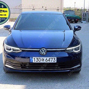 파란색 폭스바겐 골프 중고 8세대 2.0 TDI 프레스티지 중고차리스구매 5,947 km