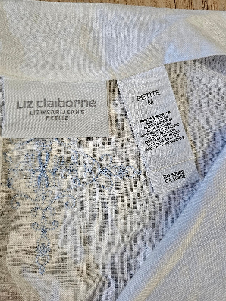 리즈 클레이본 린넨 셔츠 M--4