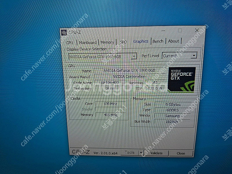 중고 그래픽 카드 이엠택 gtx1060 6g-8만원--1