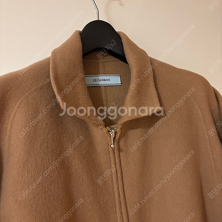 르깜봉 캐시미어 숏코트 블루종 울자켓 하객룩 올드머니룩 출근룩 타임마인랑방스타일--1