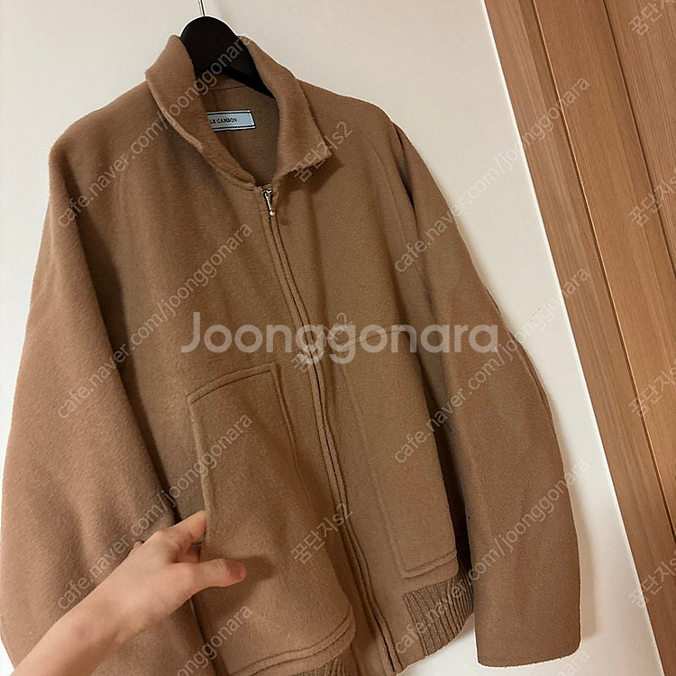 르깜봉 캐시미어 숏코트 블루종 울자켓 하객룩 올드머니룩 출근룩 타임마인랑방스타일--2