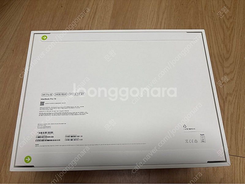 애플 맥북 프로 14 M4 프로 12코어 24g 팝니다--1