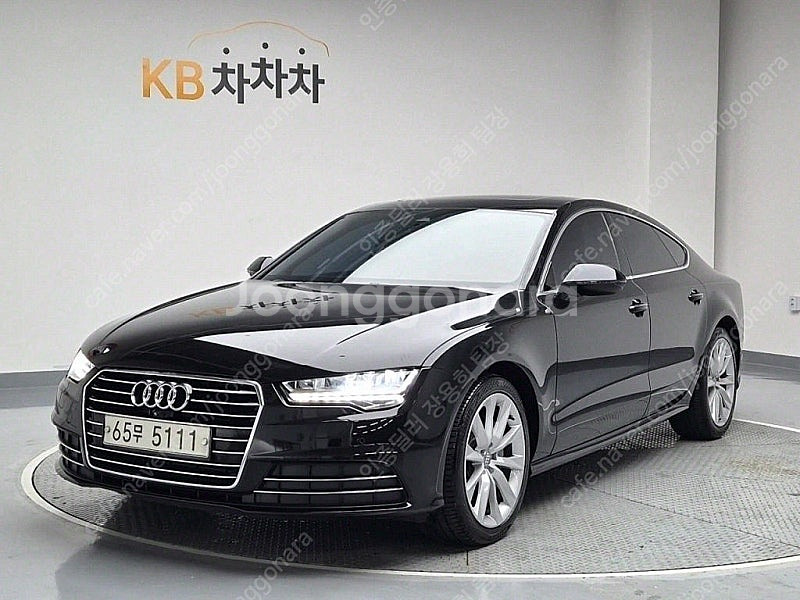 아우디 A7 중고 A7 중고차 검정색 2017년식 40...--0