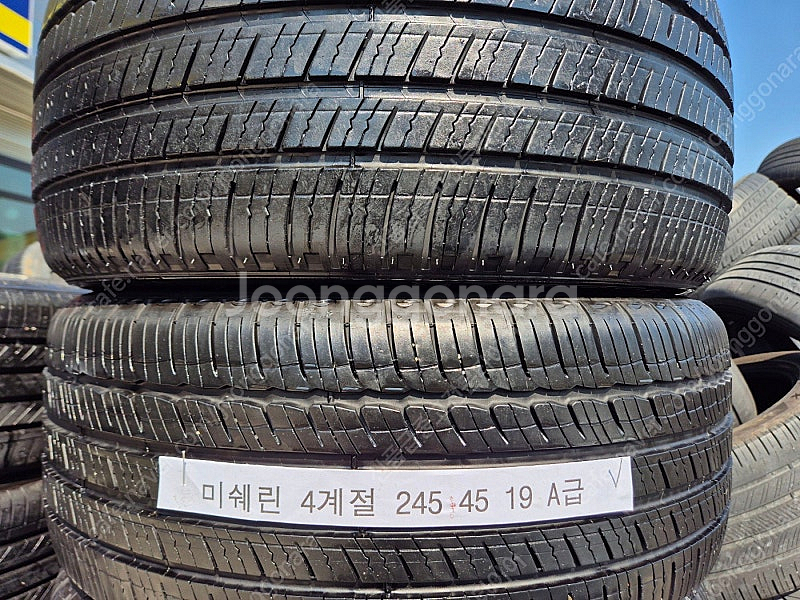 245 45 19 미쉐린 4계절 타이어 투어AS 장착무...--1