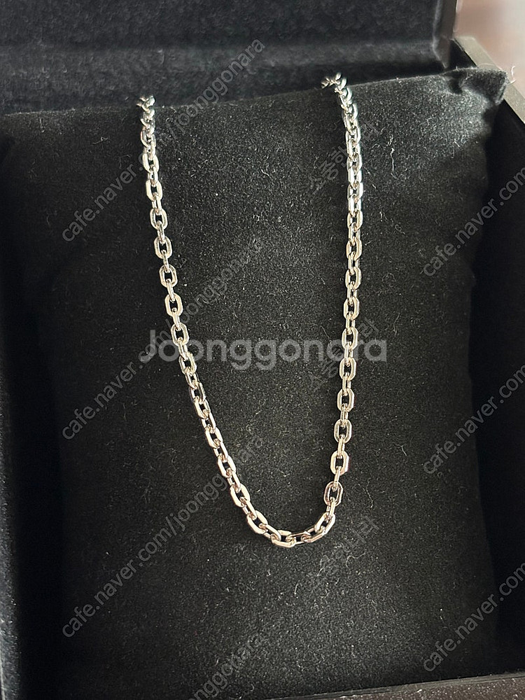 14k 화이트골드 45cm 목걸이 2mm (남.여 공용...--6
