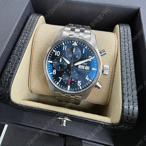IWC 파일럿워치 크로노그래프 41mm 41미리 스틸 청판 IW388102 판매합니다.
