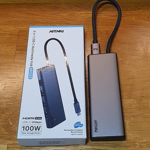 아트뮤 6 in 1 usb c hdmi 충전 멀티 허브 mh320
