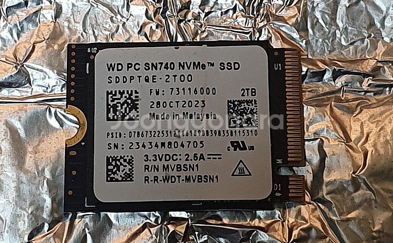wd sn740 nvme m.2 ssd 2테라 2tb--0