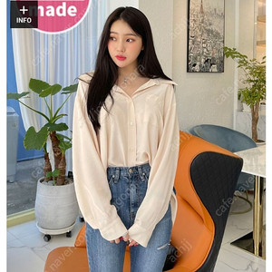 마리마켓 실켓 롱 블라우스 화이트 이미지