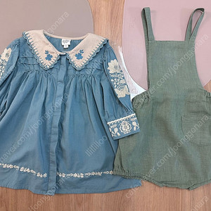아폴리나 블루벨 2-3Y, 수어플룸 우나롬퍼 4-5Y 일괄