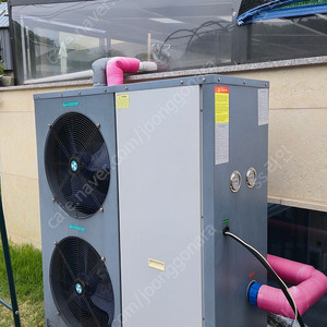 히트펌프 8kw(수영장온수히팅기)+여과기