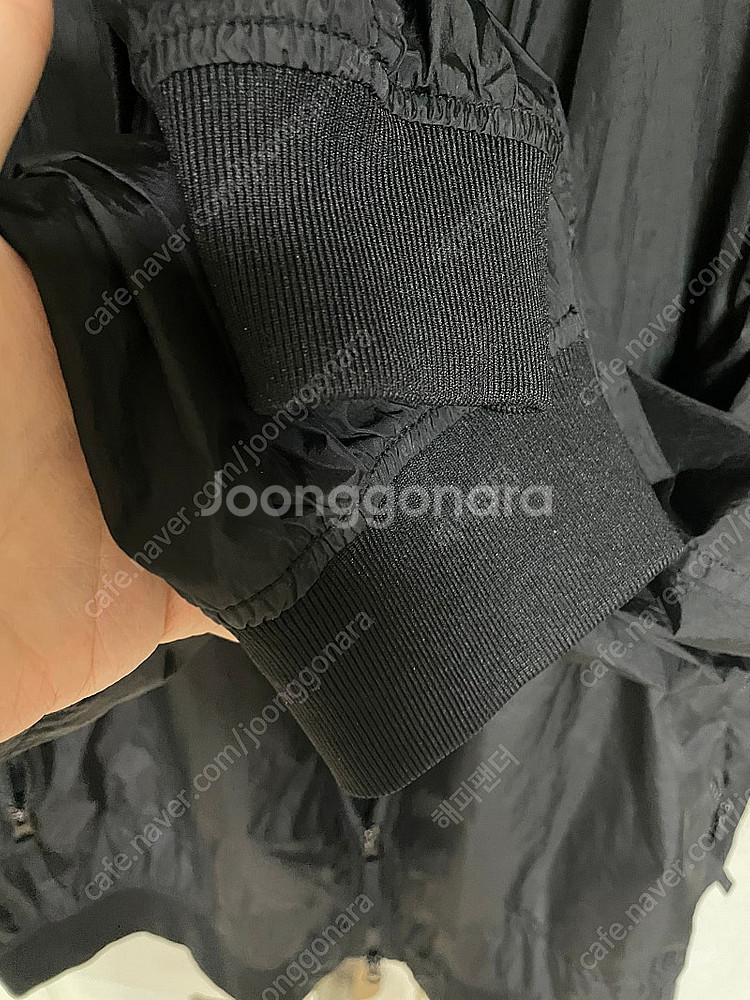 스톤아일랜드 크링클랩스 논후드자켓 23ss xxl 블랙--3