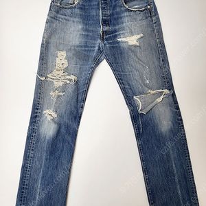 빈티지 리바이스(Vintage Levis) 501 디스트로이드진 레드탭