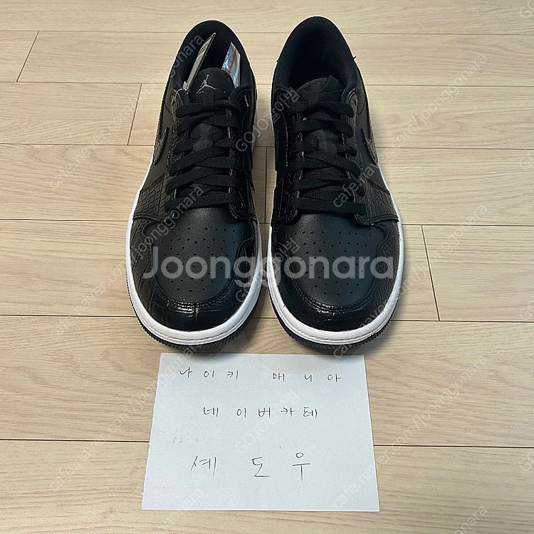 조던1 로우 골프 블랙아이언 그레이--1