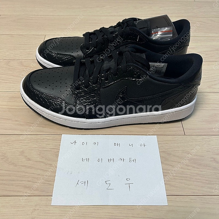 조던1 로우 골프 블랙아이언 그레이--3