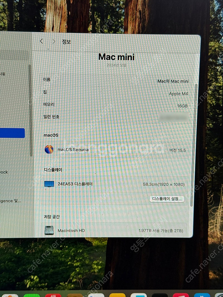 맥미니 M4 기본형 SSD 2TB 업그레이드 버전 판매--6