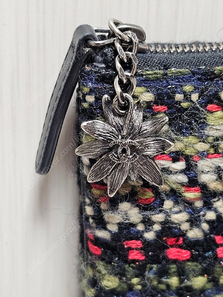 정품 한정판 샤넬 트위드 라지 클러치--3