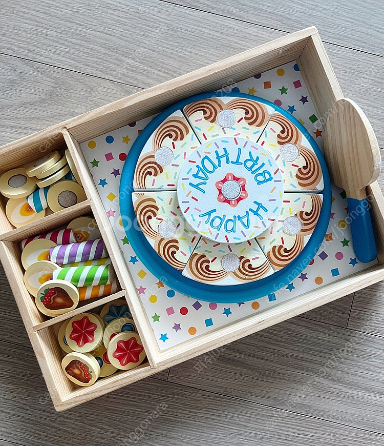 멜리사앤더그 케이크 놀이 생일 파티 케이크--0