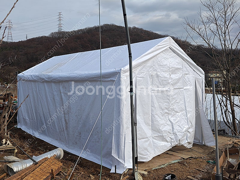 3*6 간이 천막 창고 차고지 농막 텐트--0